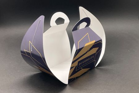 金箔糕點包裝盒 精緻糕點盒子 蛋糕包裝盒 打開特色