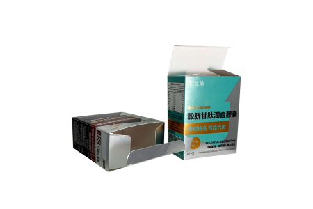 保健品彩盒互斥油印刷設計