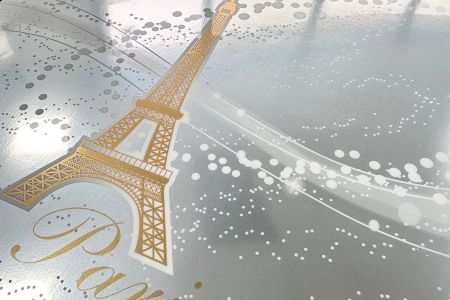 銀箔L型夾金色印刷