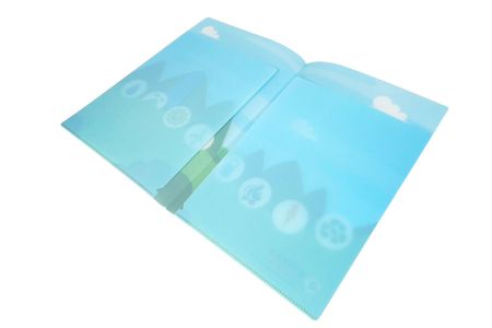 直式霧面卷宗夾客製印刷 - 卷宗夾打開內側說明