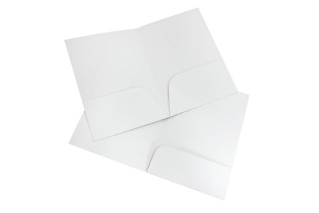 Egyedi nyomtatott papír, két zsebes mappa