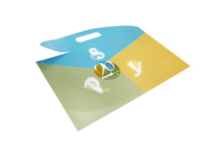 橫式手提可撕式L夾客製化 - 橫式手提資料夾正面照