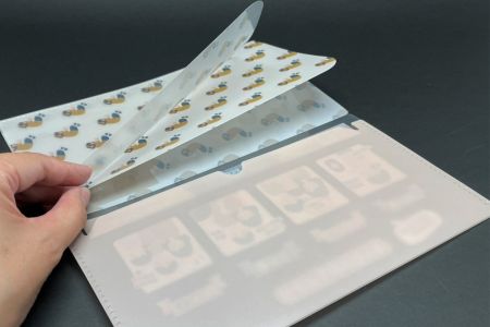 三層式口罩收納夾內袋說明