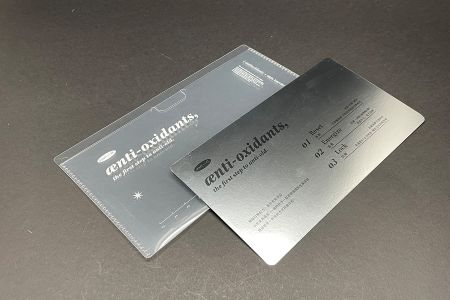PP鏡面收納夾 試用品 禮品包裝 銀箔紙與收納夾特色