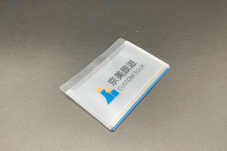 橫式PP透明雙層證件夾訂製 - 橫式PP透明雙層證件夾