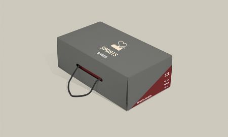Boîte en carton blanc personnalisé pour l'emballage de chaussures.