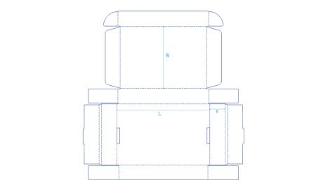 盒型平面展示圖