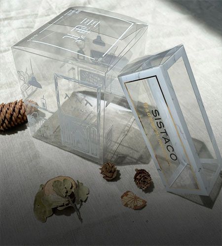 Boîtes d'emballage en plastique transparent