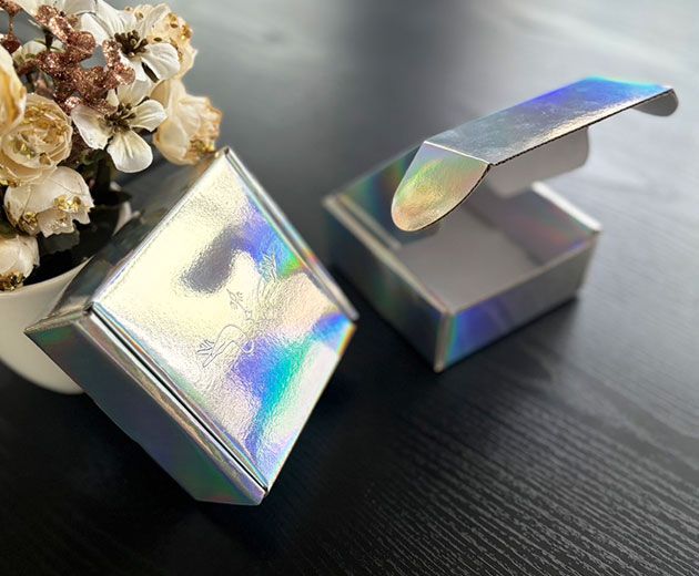 Holografische foliepapierdozen voor cosmetica