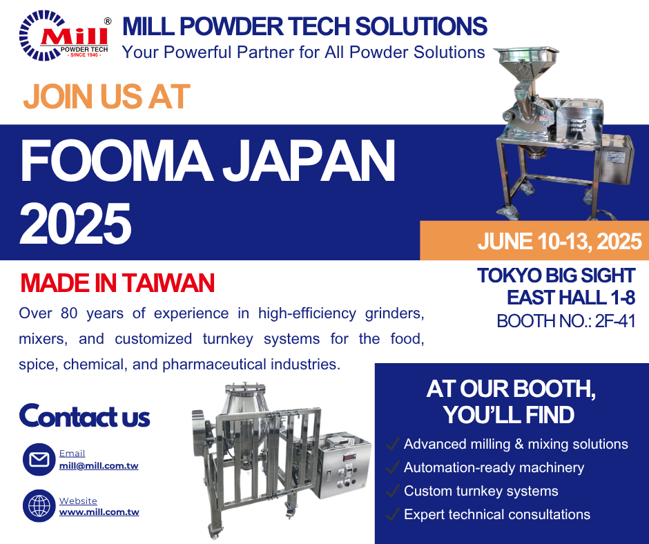 Nghiền bột tại FOOMA JAPAN 2025