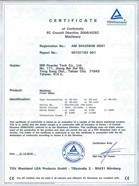 Turbo Mill-CE:50107193-001