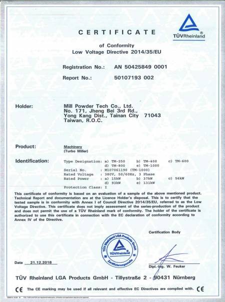 Turbo Mill-CE:50107193-002