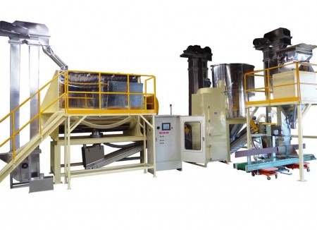 Sistema de mezcla, transporte y envasado de granos de café (RM-6500) - Sistema de mezcla, transporte y envasado de granos de café / RM-6500