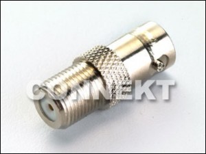 BNCジャックからFジャックアダプター - FジャックからBNCジャックアダプター