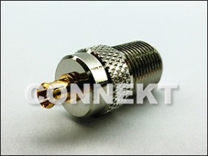 F Jack To MCX Plug 75ohm Adaptor