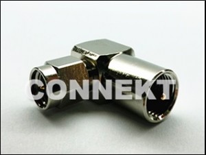 FME Plug To SMA Plug, Right Angle Adaptor