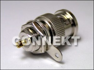 Receptáculo de Painel Frontal para Plugue BNC (Montagem Frontal) - Receptáculo de Painel Frontal para Plugue BNC (Montagem Frontal)