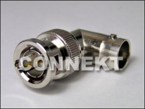 BNCプラグからBNCジャックへ、右角度アダプター - BNCプラグからBNCジャックへのアダプター、右角度