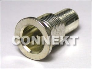 Conector F para Jack F, Adaptador Plug - Conector F para Plug F para Adaptador