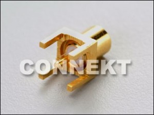 Connecteur MCX pour montage sur circuit imprimé (4 pattes)