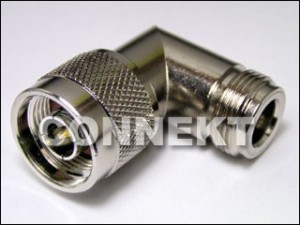 Prise N vers prise N, adaptateur angle droit - Prise N vers prise N pour adaptateur, angle droit