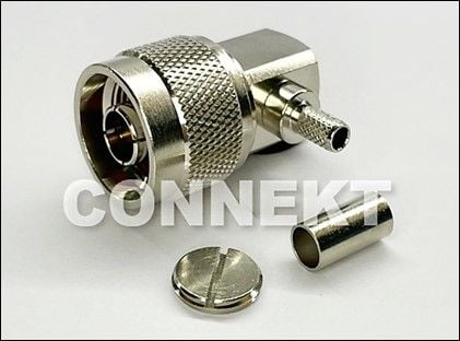 N , Złącze Crimp dla kabla XX , kąt prosty - N , Złącze Crimp dla kabla XX , kąt prosty