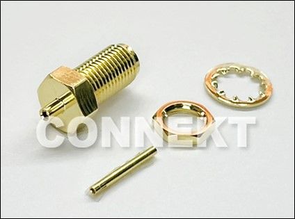 SMAジャック バルクヘッド ソルダー .047ケーブル用 - SMAジャック バルクヘッド ソルダー .047ケーブル用