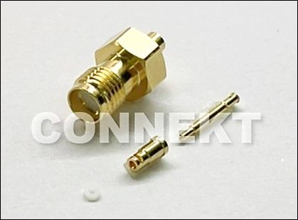 SMAジャックRPバルクヘッドクリンプ(XXケーブル用) - SMAジャックRPバルクヘッドクリンプ(XXケーブル用)