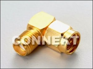 Штекер SMA к разъему SMA, угловой адаптер - Переходник SMA Plug-Jack, прямоугольный