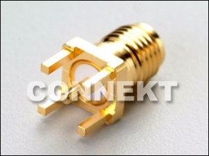 PCBマウント用SMAジャック(4本脚) - PCBマウント用SMAジャック(4本脚)