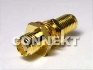 Adaptador de Bulkhead SMA Jack para SMA Jack - Adaptador de Bulkhead SMA Jack para SMA Jack