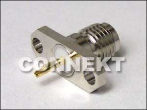 SMAジャック パネルマウント(2ホールフランジ) - SMAジャック パネルマウント(2ホールフランジ)