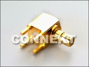 SMB-разъем для монтажа на плату ПК (4 ножки), под углом - SMB Jack для монтажа на печатной плате (4 ножки), угловой