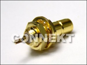 Разъем SMB (переднее крепление) (переборка) - Разъем SMB переборочного типа (переднее крепление)