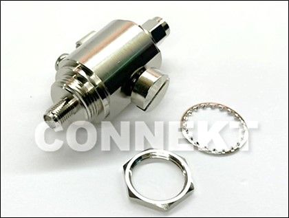 SMA Jack Bulkhead To SMA Plug , Surge Protector (Bulkhead) - Arrester Connector