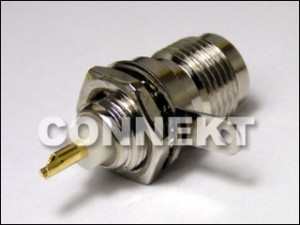 TNC Jack For Front Mount (Bulkhead) - TNC Jack Bulkhead For Front Mount