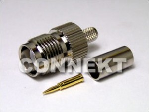 TNC Jack RP For RG58 Cable (Crimp)