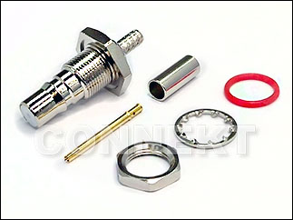 Unique Quick SMA Jack For Cables (Bulkhead, Crimp) (P/N: QA5JJ-SC401PN ...
