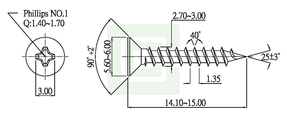 Fph40 Chipboard Screw | 高品質Chipboard Screw製造商 | 展進企業股份有限公司