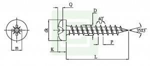 Tornillo para tablero de partículas - Tornillo para tablero de partículas