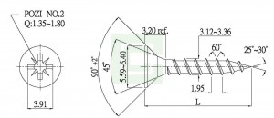 Tornillo para tablero de partículas - Tornillo para tablero de partículas