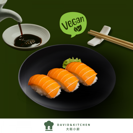 Sashimi de saumon végan - Sashimi de saumon végan, sashimi de konjac, poisson végan