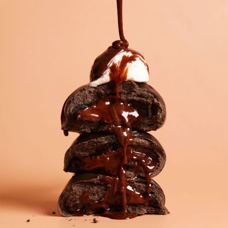 Chocolate Lava Bun - Vegan Chocolate Bun