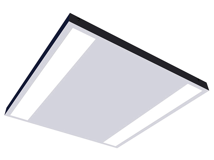 Iluminación de techo con panel LED cuadrado refinado, simple y