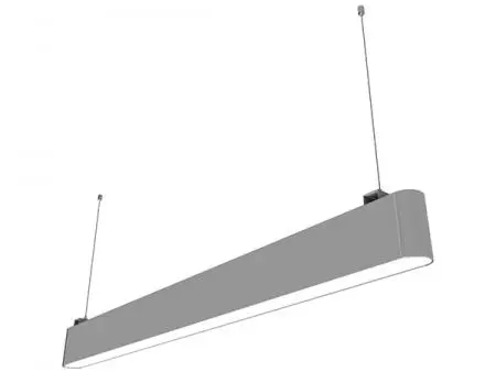 Wysokowydajne, ekstrudowane aluminiowe panele oświetleniowe LED o zaokrąglonych narożnikach - Nowoczesne, wiszące oświetlenie liniowe LED do biura, wykonane z wytłaczanego aluminium, o mocy 109 lm/w
