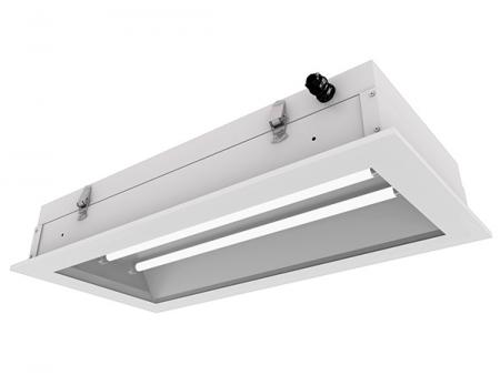 Advanced Class 100 LEDクリーンルーム天井照明 - 放熱性が高く清掃が容易なクラス100のLEDクリーンルーム照明です。
