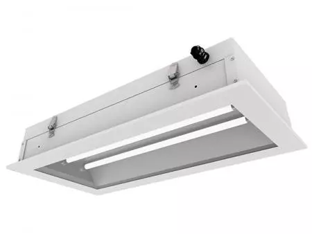 Éclairage de plafond LED avancé de classe 100 pour salle blanche - Éclairage de salle blanche à LED de classe 100 avec une dissipation thermique élevée et un nettoyage facile.