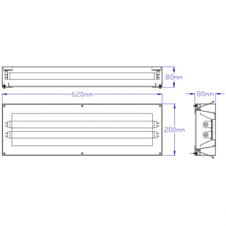 CR218-C7301 燈具尺寸圖