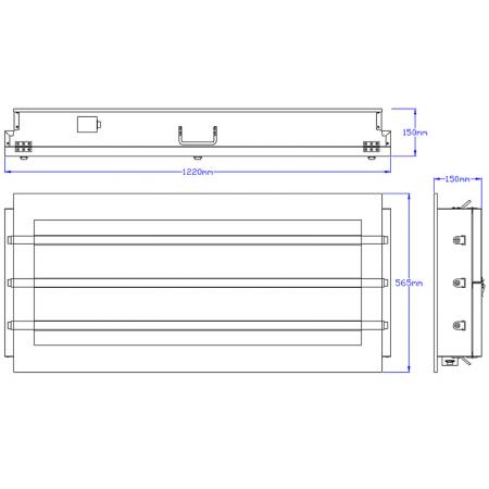 CR336-R7108-CL 燈具尺寸圖