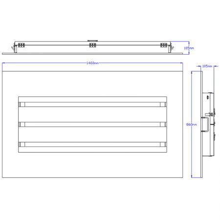 CR336-R7109-CL 燈具尺寸圖